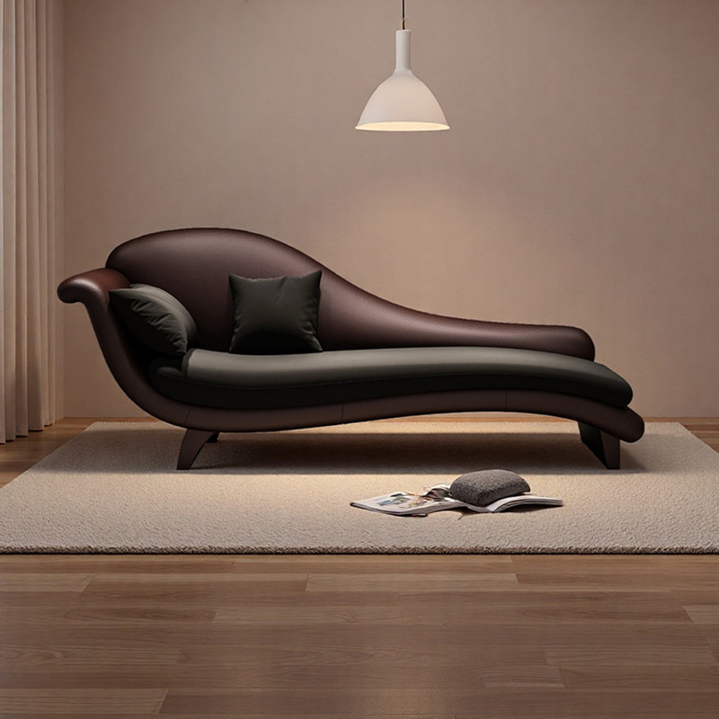 Méridiennes d'intérieur en bois Living Room, Orienté à gauche (vu de face), Gris foncé
