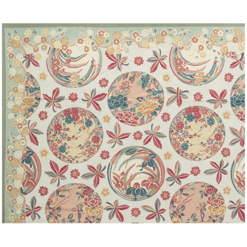 Aubusson Renaissance Wool Floral Area Rug