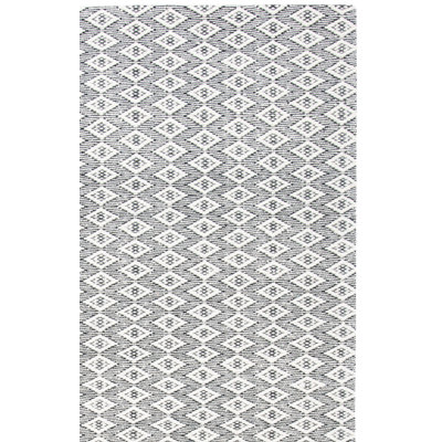 Karaline Hand Woven Wool And Cotton With Latex Geometric Rug