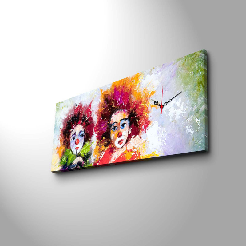 Horloge murale élégante en toile 11,8 po x 27,6 po | 100% toile de suède, cadre 100% bois (épaisseur: 1,2 po) | Décoration intérieure élégante, parfaite pour le salon, la chambre à coucher et les espaces de bureau