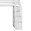 Lit mezzanine simple avec tiroirs de rangement et escaliers Hazeghi-135805421