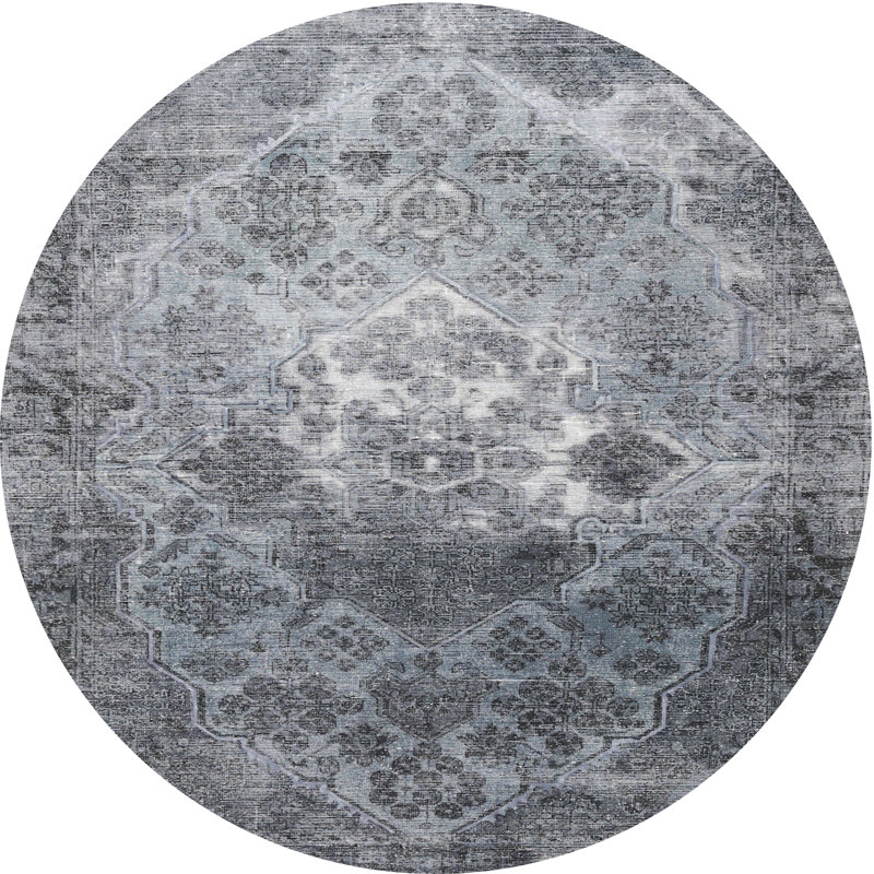 Akay Oriental Indoor Rug, Round 6'