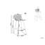 Caillier Upholstered Counter Stool with Metal Frame-2087429060