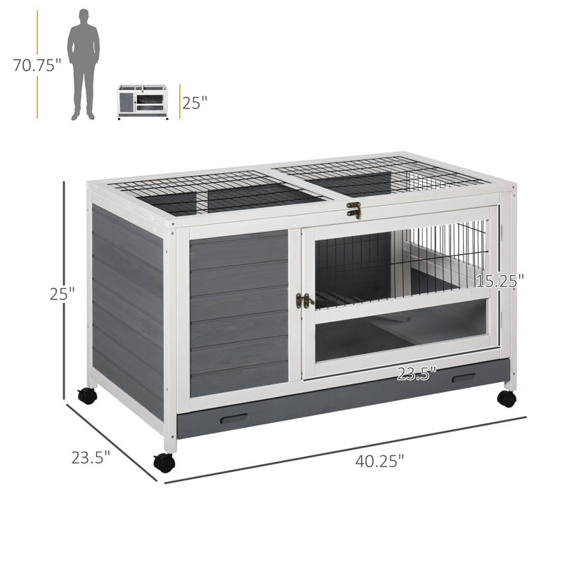 Cage à lapin avec rampe Barkeley