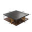 Table basse rectangulaire en bois