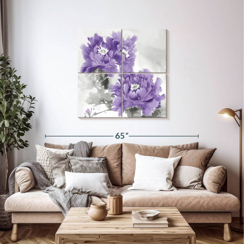 Harnek Flower Bloom In Amethyst I
