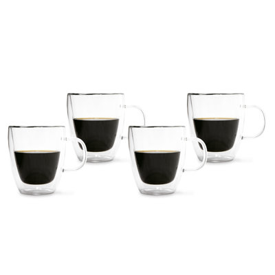 Double Wall Coffee Mugs (4-pack)