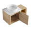 Meuble-lavabo mural 36 po avec lavabo en céramique
