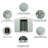 6Ft X 5Ft Outdoor Metal Storage Shed With Metal Foundation-125096941