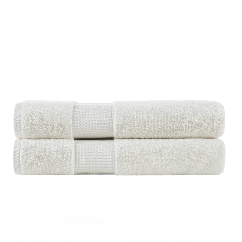 2 PCS 35X70" - 2PK 100% Cotton Bath Sheet Set White