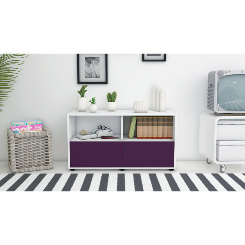 Oak Park 92cm Sideboard, White/Purple