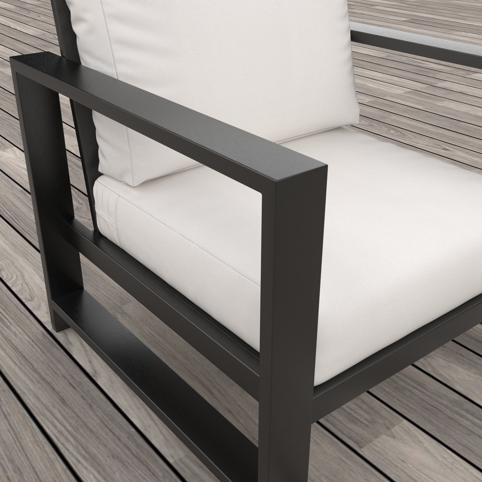 Dulcie Sunbrella® Patio Lounge Chair, Canvas White Sunbrella®