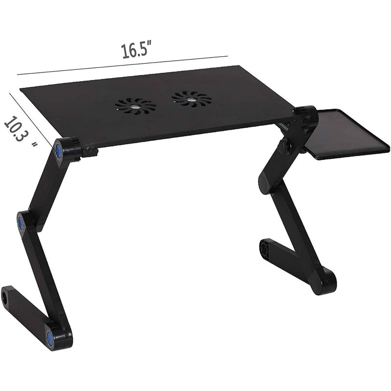 Support de table portable pliable en aluminium pour ordinateur portable