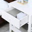2 Drawer Side Table, Modern White End Table For Bedroom, 23.5 Inches Tall With And Shelf, 23.5'' Height