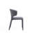 Conrad Mid-Century Modern Tweed Upholstered Metal Side Chair in Weathered Gray-1804843832