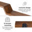 Tablettes flottantes murales en bois de manguier massif Marv-2123128925