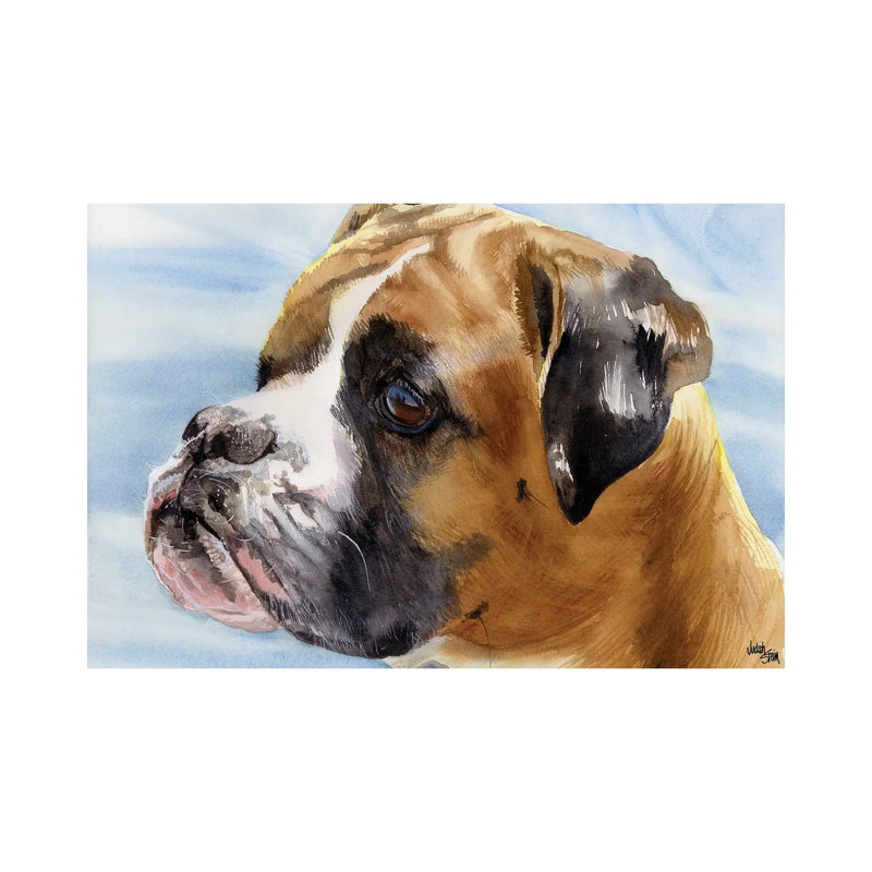 Peter Pan - Boxer Dog 1 Piece Wrapped Canvas Painting, 66.04 cm H x 45.72 cm W