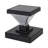 Luxor Black 4x4 and 5x5 Solar LED Deck Post Cap Light with Warm White and Hi/Lo Mode for Backyard and Wood Fence(2-Pack)-97681075