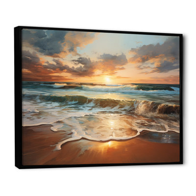 Beach Photo Sunset Serenade VII, reproduction d'art sur toile
