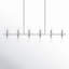 Luminaire suspendu linéaire pour îlot de cuisine 12 lumières Bartett-70462206