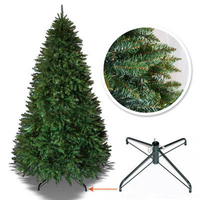 Arbre de noël artificiel pin vert 52 po avec support en métal