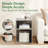 Carfi Lush Modern S-Shaped End Table With Open Storage Shelves-106907923