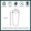 Sukari Tall Round Vase Planter Concrete Effect Recycled Garden Pot-112122979-112122980