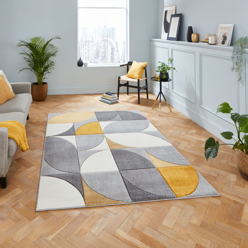 Matrix area rug Machine Woven Rectangle Grey, Rectangle 120 x 170cm