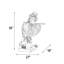 Perroquet butler avec plateau Boynton