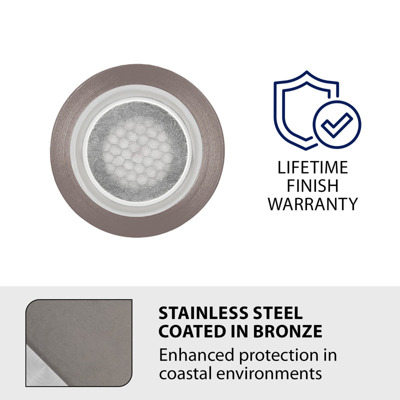LED Well Light, Stainless Steel/Bronze