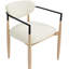 Chaise de salle à manger rembourrée en tissu Riccio Performance-790394333-790394332