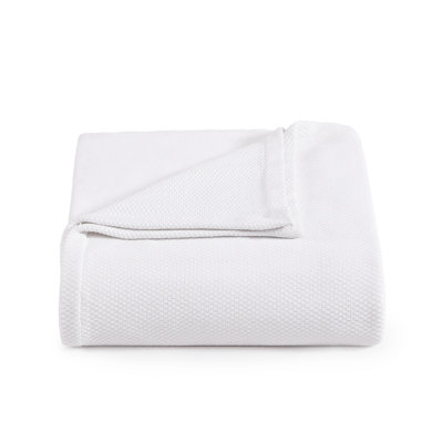 Tommy Hilfiger Cotton Pique Solid Blanket
