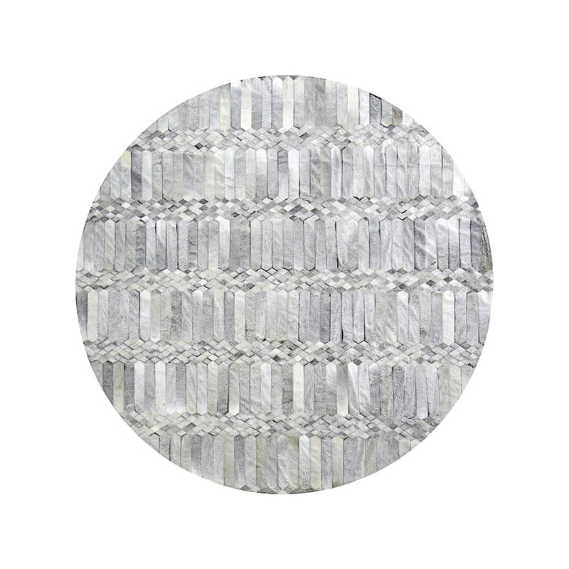 Tapis Largo rond - gris naturel, Rond 8 pi 2 po