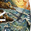 Horloge murale en métal Beach Surf And Turf I-93396471