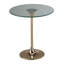 Terrence Glass Top Pedestal End Table