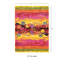 Tapis abstrait à tissage plat rose / orange-20211146