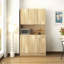 70,87 po de hauteur avec garde-robe et armoire de cuisine, avec 6 portes, 1 tablette ouverte et 1 tiroir pour la chambre à coucher-833688325