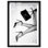 After Party Break Shadowbox Print Glam Wall Decor by Notoriart, Black Frame, 31 x 46