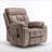 Recliners for Adults, Oversize 26in Wide Power Lift Chair with Massage &amp; Heating | Velvet | Walnut Brown-2065416092