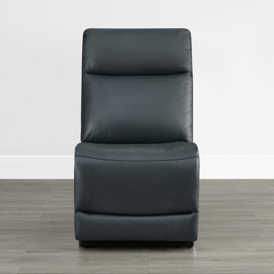 Genuine Leather Armless Chair