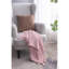 50X60" Decorative Pink And Tan Cotton Throw Blanket With Tassels, 2 Pack-122123068