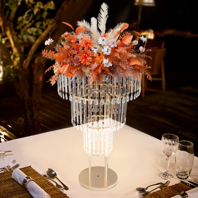 3-Tier Crystal Flower Stand For Wedding