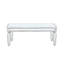 Table basse en verre sculpté rétro rectangulaire-1013210709
