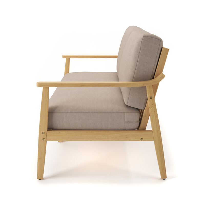 Evie 53.54'' Wide Loveseat with Cushions