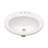 20"x18"Ceramic Oval Undercounter Mount Bathroom Sink with Overflow Hole
