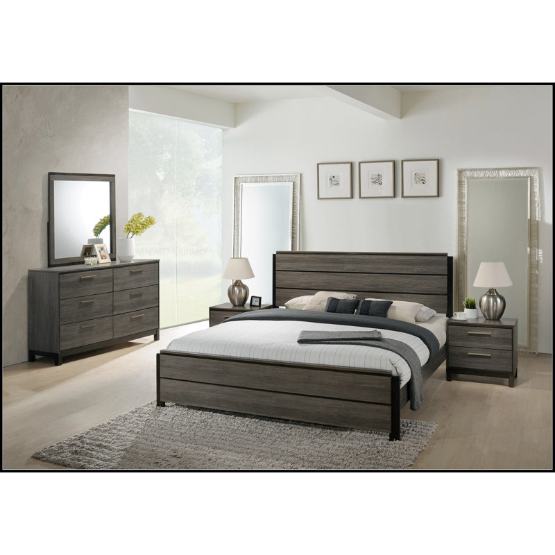 Ioana Wood 2-Drawers Nightstand (Nightstand Only)