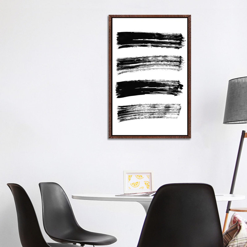 Lines of the Heart 1 Piece Painting on Canvas, 101.6 cm H x 66.04 cm W, Classic Brown Wood Framed