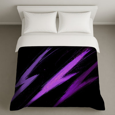 Housses de couette mauves Lightning Strikes