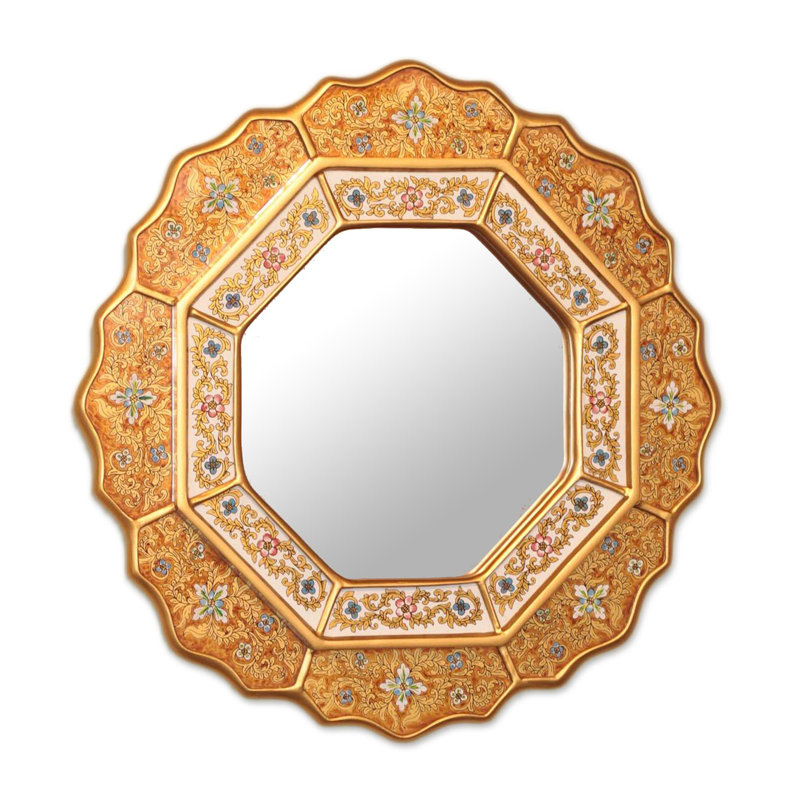 Miroir décoratif moderne et contemporain Cristian, Or