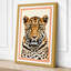 Leopard's Steady Gaze Modern - Wrapped Canvas-259970470-259970474